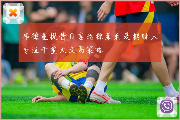 韦德重提昔日言论称莱利是捕鲸人专注于重大交易策略